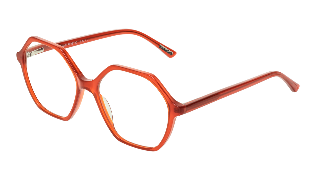 Front side picture of Frank and lucie Eyewill glasses in the color Roussillon
